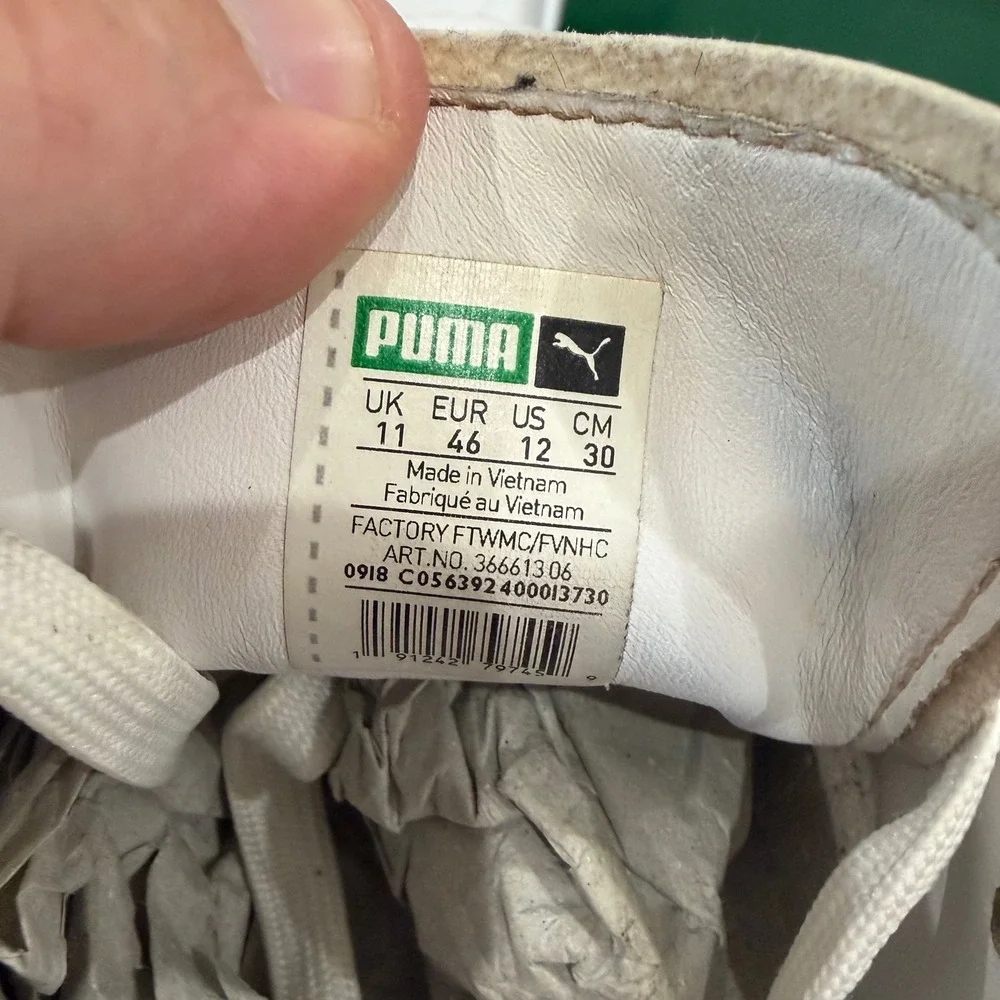 Puma GV Special+ Mens Sneakers White Peacoat Leather Low Top 366613-06 Size‎ 12